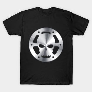 Cinema Film Roll Metal Skull T-Shirt